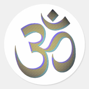 Adesivo Redondo Om