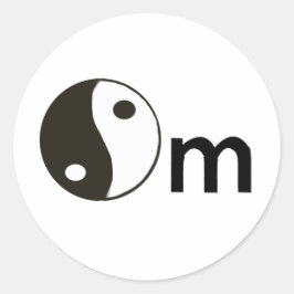 Adesivo Redondo Om