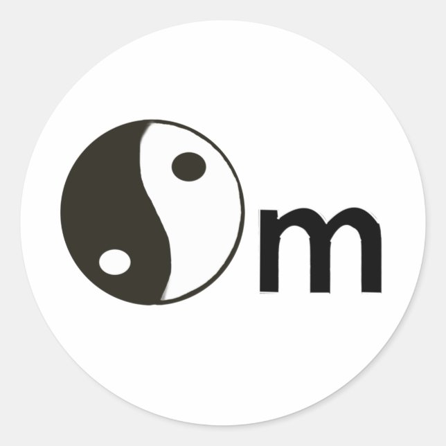 Adesivo Redondo Om (Frente)