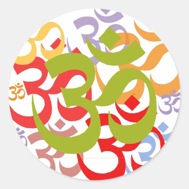 Adesivo Redondo Om (Frente)