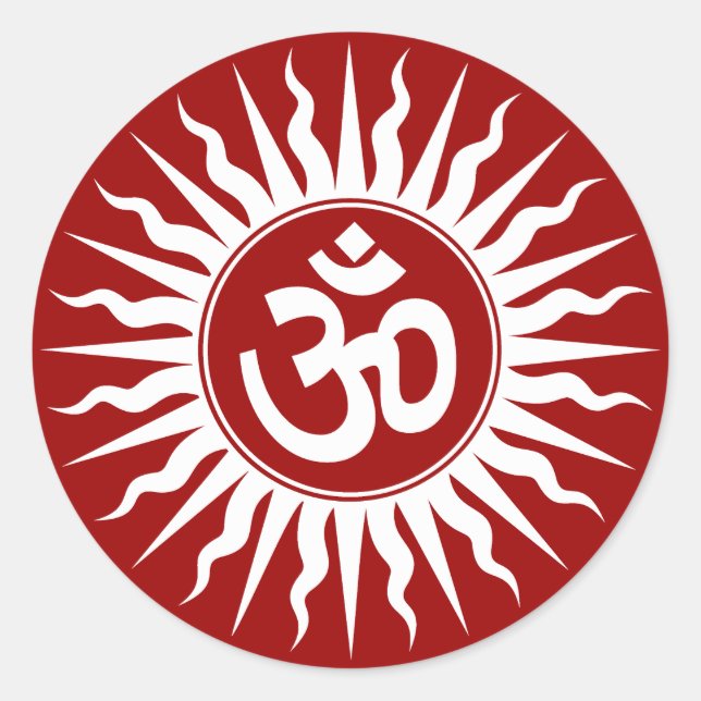 Adesivo Redondo Om Design (Frente)