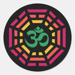 Adesivo Redondo OM Dharma