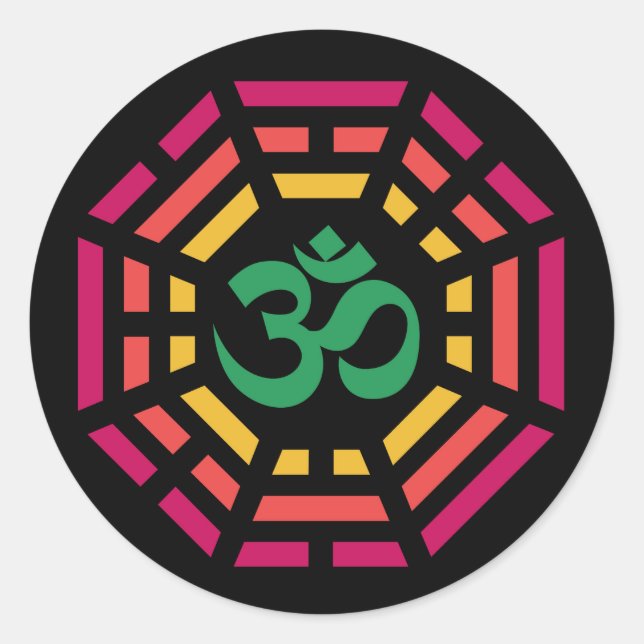Adesivo Redondo Om Dharma (Frente)
