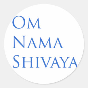 Adesivo Redondo OM Nama Shivaya