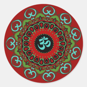 Adesivo Redondo Om of Chaos Sticker