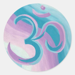 Adesivo Redondo Om Sticker