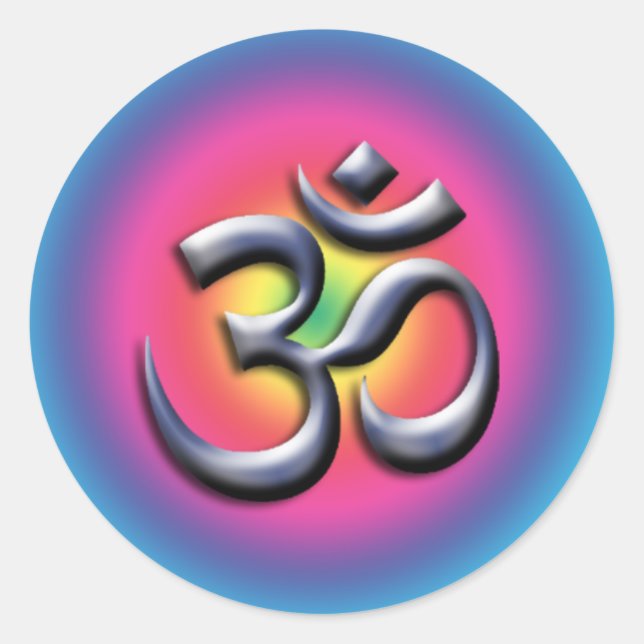 Adesivo Redondo Om Stickers (Frente)