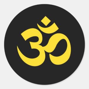 Adesivo Redondo Om Stickers