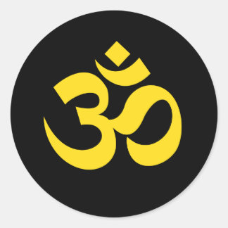 Adesivo Redondo Om Stickers