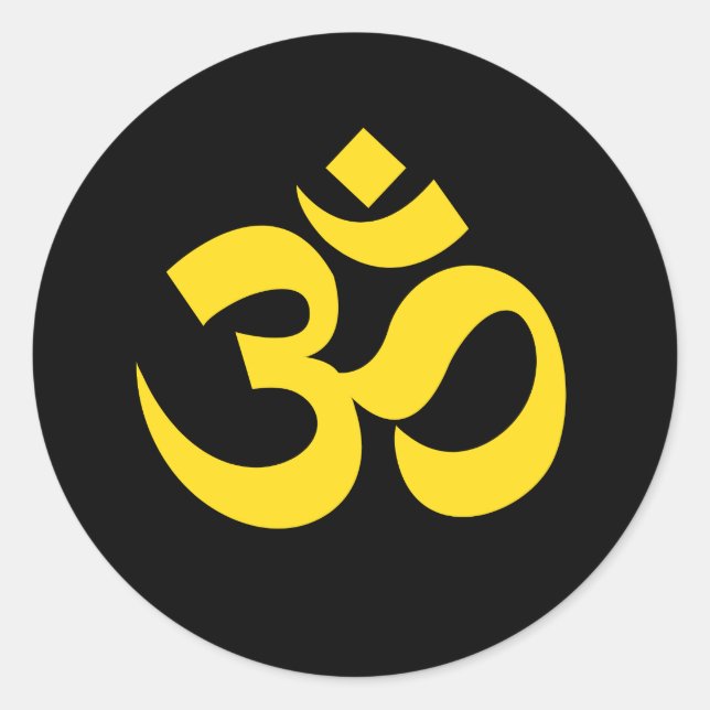 Adesivo Redondo Om Stickers (Frente)