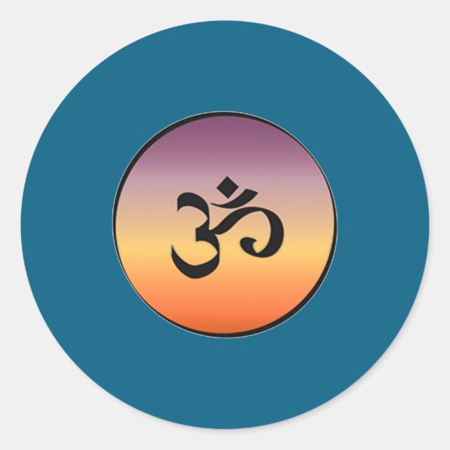 Adesivo Redondo Om Symbol  (Frente)