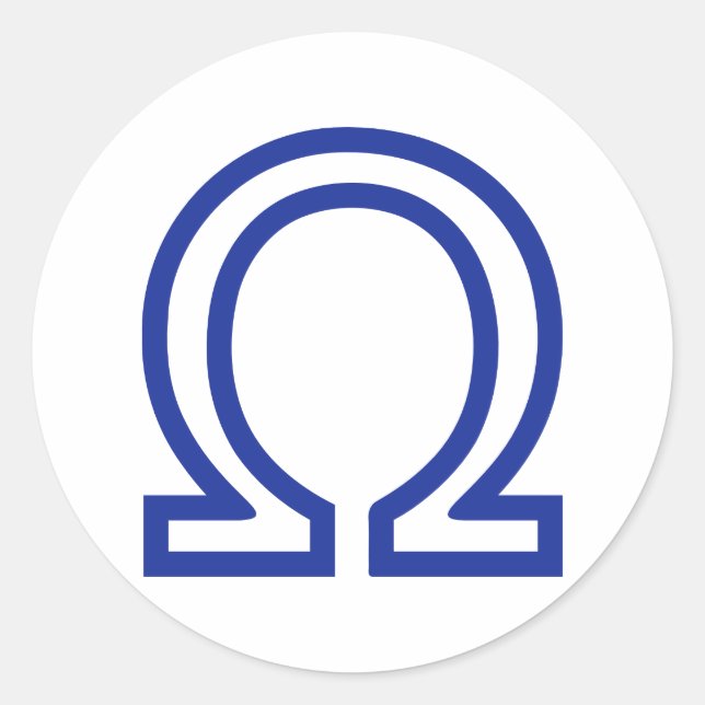 Adesivo Redondo Omega (Frente)