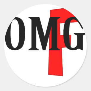 Adesivo Redondo omg
