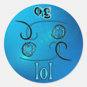 Adesivo Redondo OMG! lol