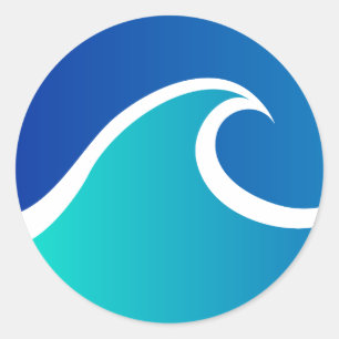 Adesivo Redondo Onda