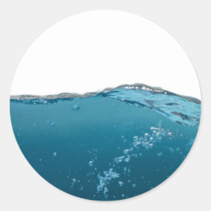 Adesivo Redondo Onda Azul Limpa legal