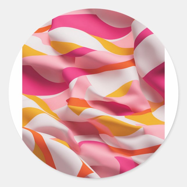 Adesivo Redondo Onda de Brilho (Frente)