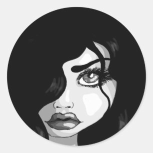 Adesivo Redondo Ondas da obscuridade