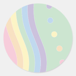 Adesivo Redondo Ondas de Delícia (Fluxo)