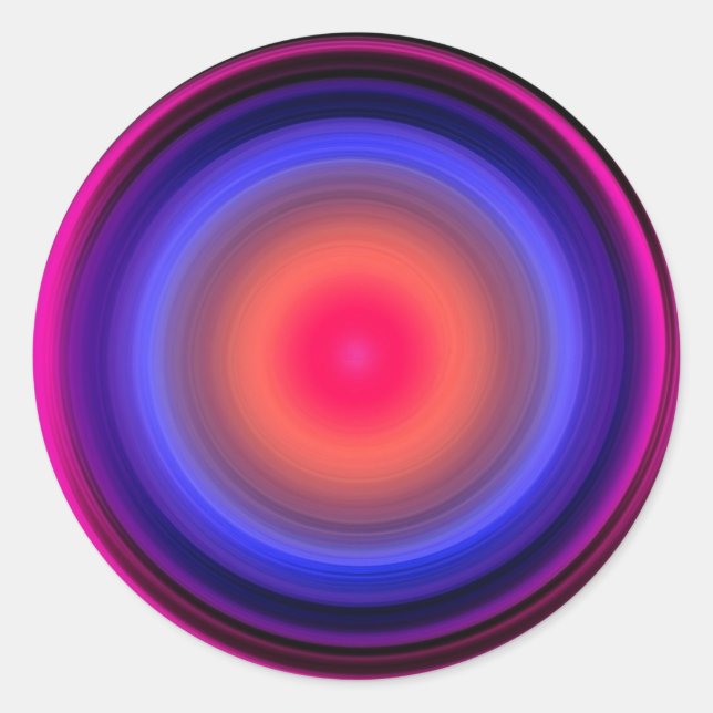 Adesivo Redondo Ondas Sonoras Ciclicam Voz Ativando Víblias Líquid (Frente)