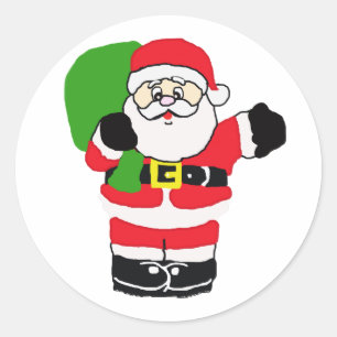 Adesivo Redondo Ondulação do papai noel