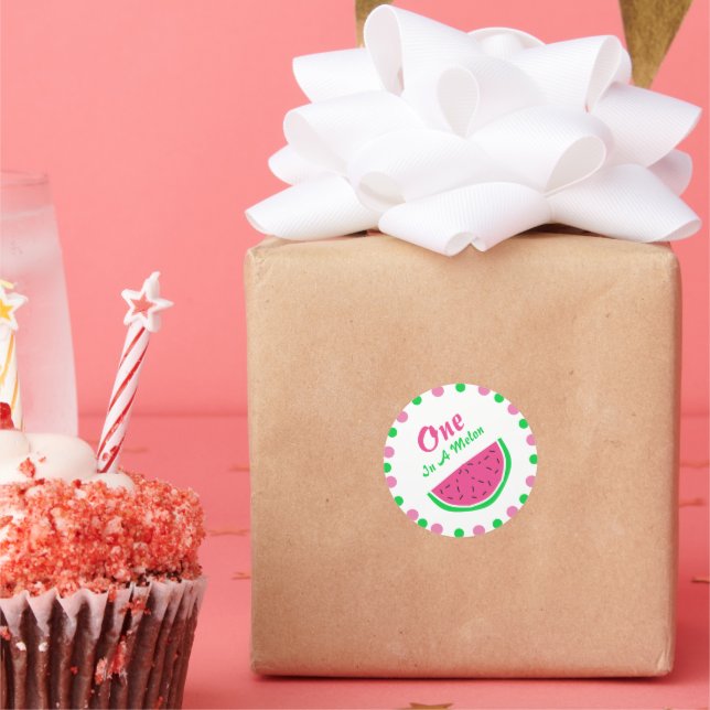 Adesivo Redondo One In A Melon 1st Birthday (Festa)
