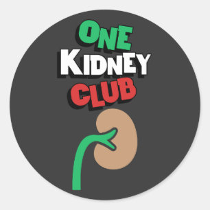 Adesivo Redondo One Kidney Club