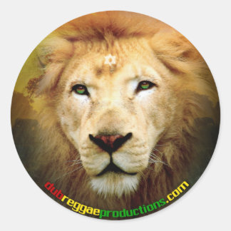 Adesivo Redondo One Love Lion Sticker