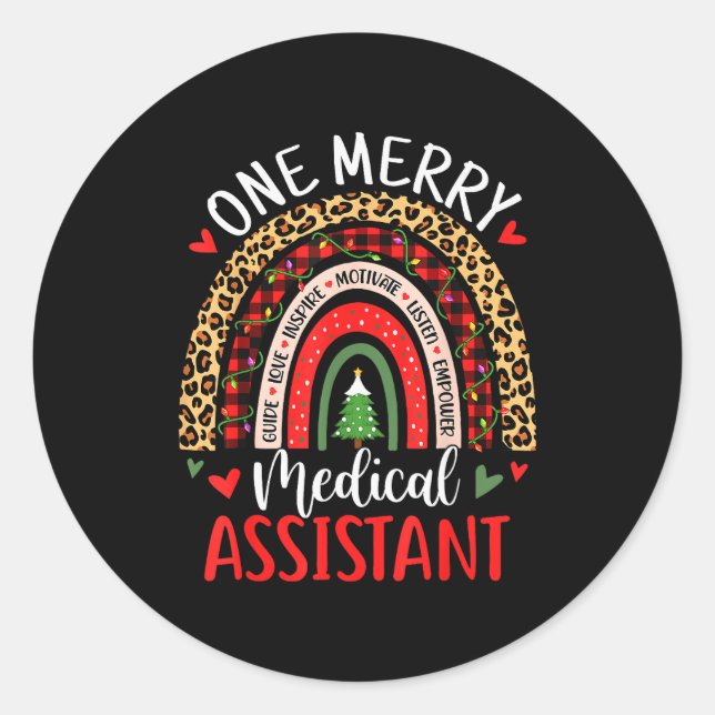 Adesivo Redondo One Merry Medical Istant Rainbow Christmas Cma Nur (Frente)