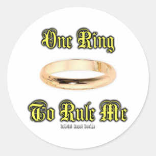 Adesivo Redondo One Ring to Rule Me