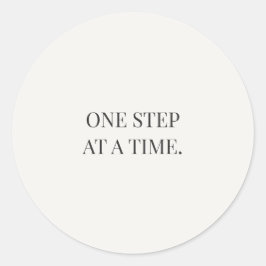 Adesivo Redondo One Step at a Time – Gentle Encouragment Series
