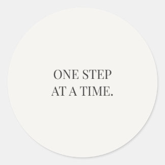 Adesivo Redondo One Step at a Time – Gentle Encouragment Series