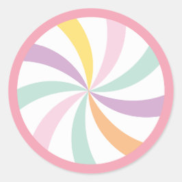 Adesivo Redondo One Sweet First Birthday favor bag Sticker 