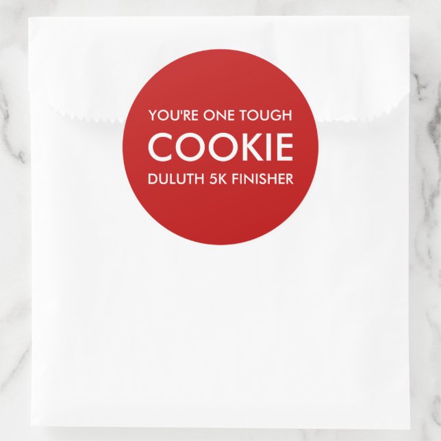 Adesivo Redondo One Tough Cookie (Bolsa)