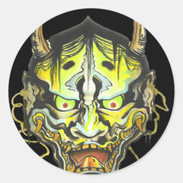 Adesivo Redondo Oni Devil Design