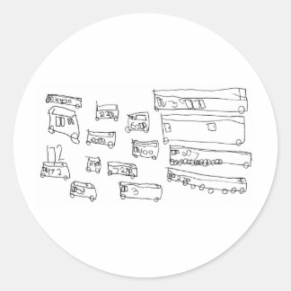 Adesivo Redondo Ônibus