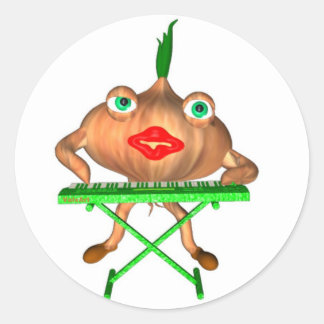 Adesivo Redondo Onion Peels por Valxart-