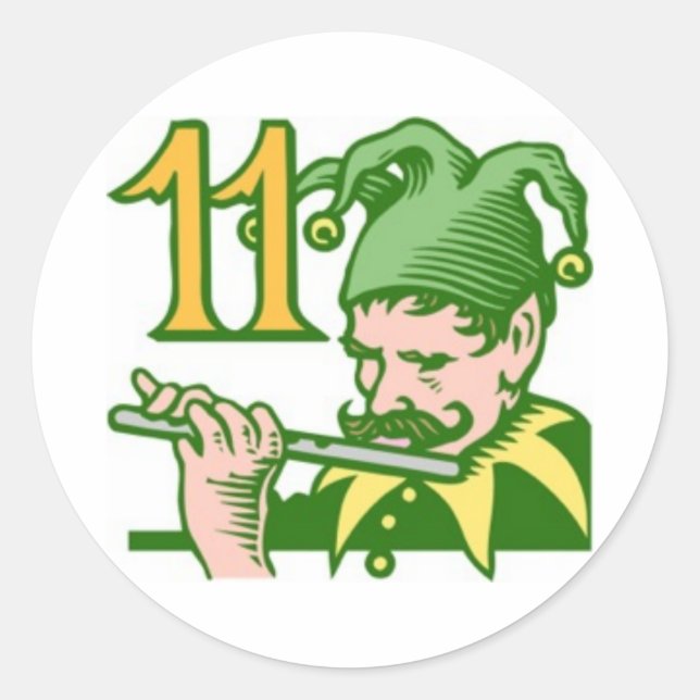 Adesivo Redondo Onze Tubagens (Frente)