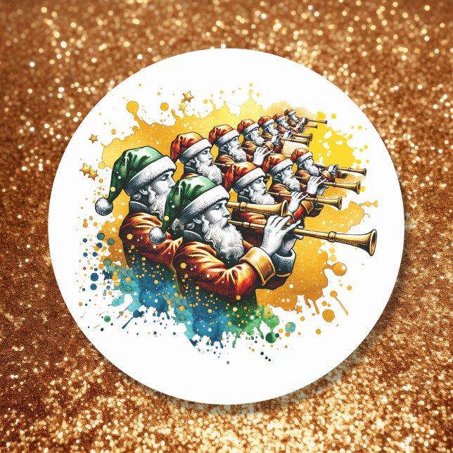 Adesivo Redondo Onze Tubagens | Doze dias de Natal (Criador carregado)