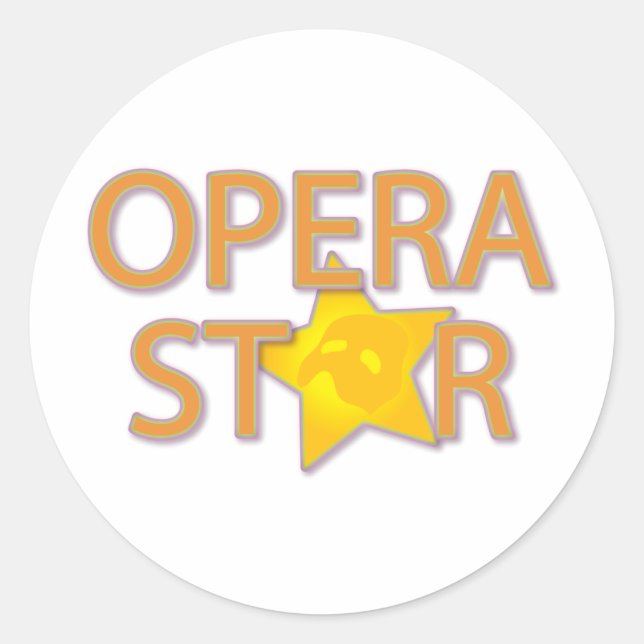 Adesivo Redondo Ópera Estrela (Frente)