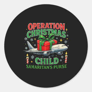 Adesivo Redondo Operação Criança de Natal Bolsa do Samaritano Desi