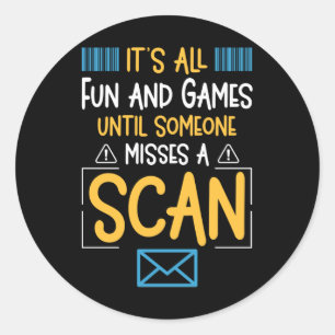 Adesivo Redondo Operário Funny Postal