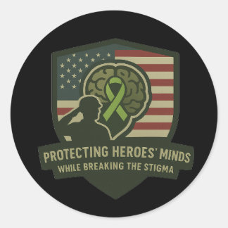 Adesivo Redondo Operation Mind Shield Sticker