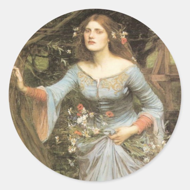 Adesivo Redondo Ophelia Large Sticker (Frente)