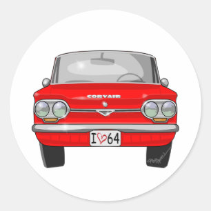 Adesivo Redondo Opinião 1964 dianteira de Corvair