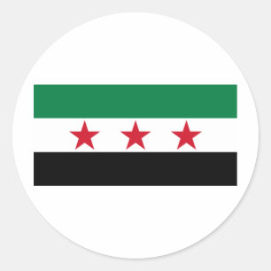Adesivo Redondo oposição de syria