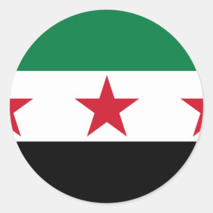 Adesivo Redondo oposição de syria