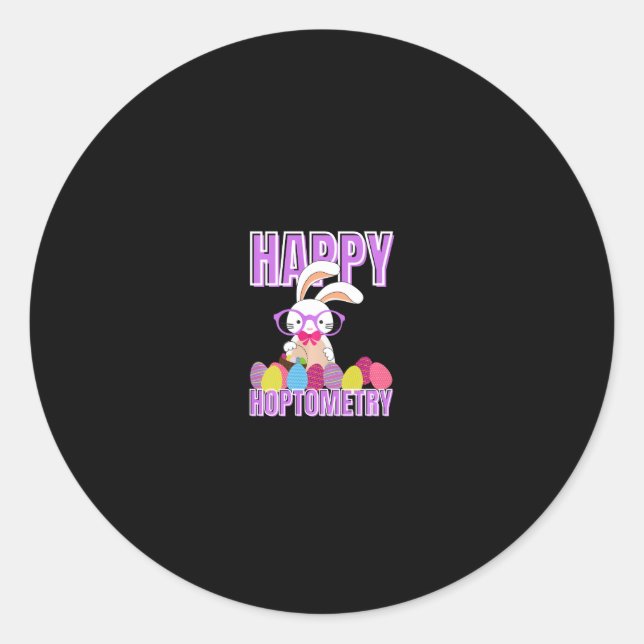 Adesivo Redondo Optometristas do Grupo Optometrista Bunny de Pásco (Frente)