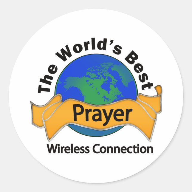 Adesivo Redondo Oração (Frente)