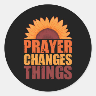 Adesivo Redondo Oração Muda As Coisas Rezam Oração Intercessória